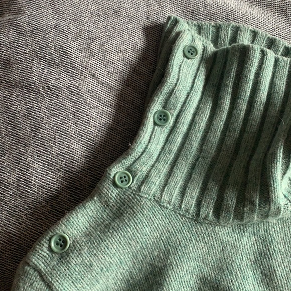 JCrew wool sea foam sweater with button details - Picture 5 of 7